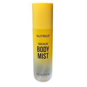 Nutrius Coco Bliss Body Mist 4 fl oz Spray Paraben/Phthalate Free Tropical
